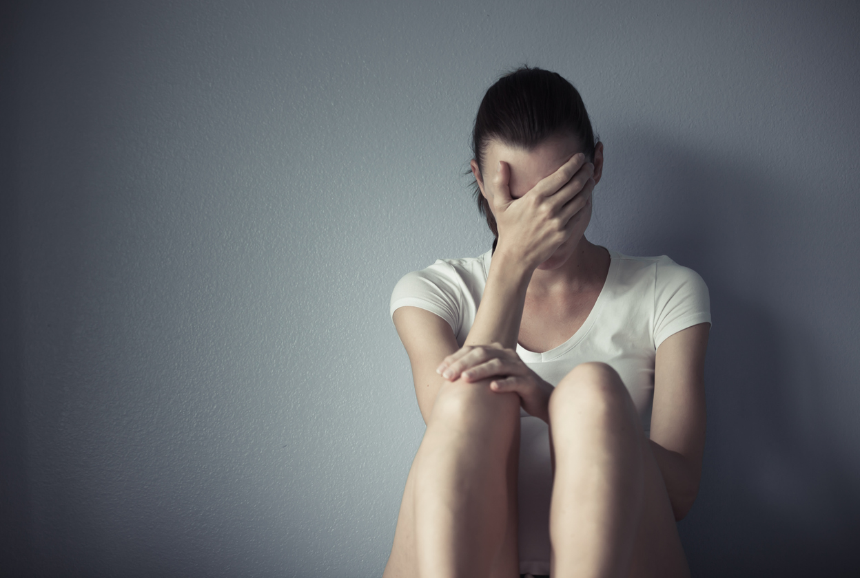 Stressed woman